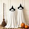 Greentek; 2 Pack Halloween Ghost Decorations Outdoor with Remote Lights, Battery Operated Light Up Ghost Yard Decorations with Adjustable Tripod Stands, Witch Hats and Stakes for Front Porch Lawn Party Decor; Category:Outdoor Halloween Decorations; Image:5